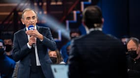 Eric Zemmour invité de "La France dans les yeux" sur BFMTV, le 9 février 2022.