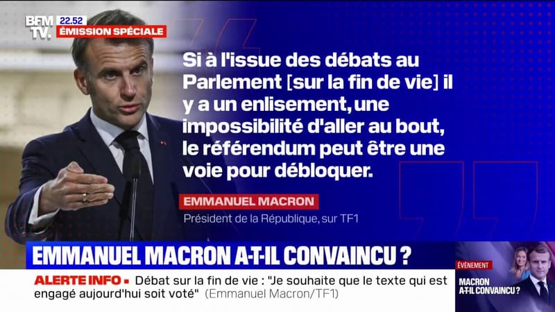 Aide active à mourir: Emmanuel Macron envisage un référendum sur la fin de vie 