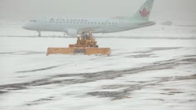 Un avion de Air canada pris dans la neige. (Photo d'illustration)