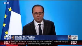 Hollande renonce à être candidat: "C'est un aveu d'échec", Bruno Retailleau