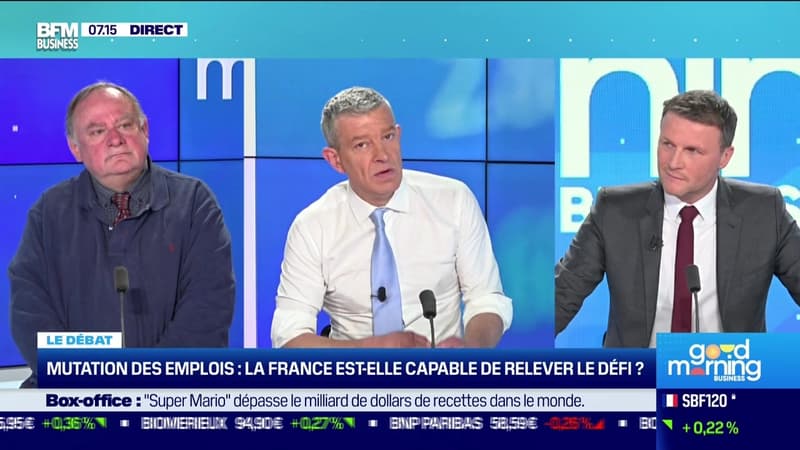 Nicolas Doze face à Jean-Marc Daniel : Mutation des emplois, la France est-elle capable de relever le défi ? - 01/05 - JJ/MM