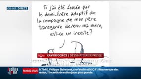 Xavier Gorce quitte Le Monde après la polémique autour de son dessin sur l'inceste: il s'explique sur RMC  "Ce dessin n'est pas le meilleur, mais il est correct. Il est inattaquable sur le fond, la morale"