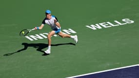 Jannik Sinner lors du tournoi d'Indian Wells, durant lequel il a été testé positif, le 8 mars 2024