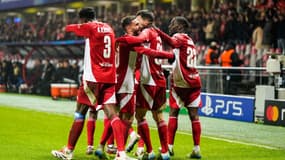 La joie des Brestois face au PSV Eindhoven (1-0), le 10 décembre 2024