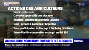 Colère des agriculteurs: poursuite des blocages en Normandie