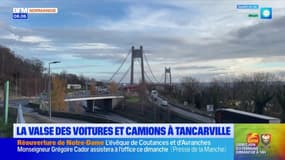 Seine-Maritime: la valse des voitures et des camions à Tancarville