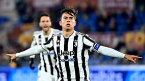 Le capitaine de la Juve Paulo Dybala buteur dans le match fou (4-3) sur la pelouse de l'AS Roma, le 9 janvier 2022 