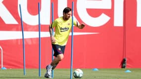 Lionel Messi à l'entraînement