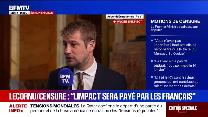 Budget: "je ne demande pas de 49.3, mais pourquoi pas" rappelle Romain Eskenazi, député PS