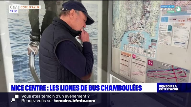 Les lignes de bus ont été modifiées depuis lundi matin dans le centre de Nice