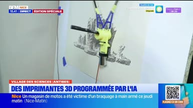 Village des sciences à Antibes : des imprimantes 3D programmée par l'IA
