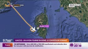 Ajaccio : Un avion tourne en rond, le contrôleur dormait