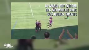 Passe, passe, passe, but, le joli mouvement collectif des jeunes du Barça