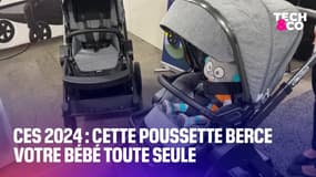 CES 2024: cette poussette berce votre bébé toute seule