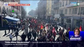 Grève du 7 février: 20.000 personnes dans les rues de Nice, selon les syndicats