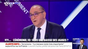 Cérémonie d'ouverture des JO: "On travaille sur le plan A", déclare Laurent Nuñez, préfet de police de Paris