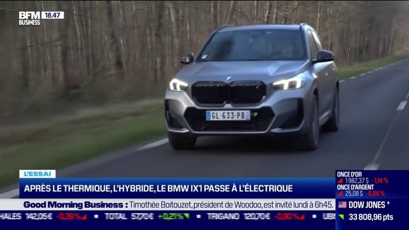Après le thermique, l'hybride, le BMW Ix1 passe à l'électrique