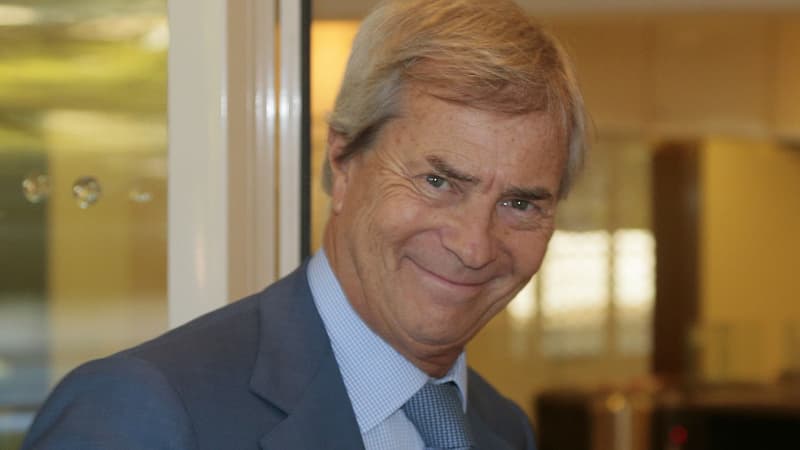 Vincent Bolloré dans les locaux de Canal+ le 24 septembre 2015.