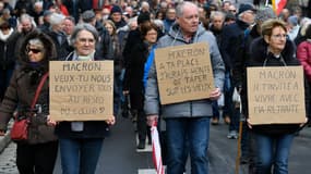 Des retraités manifestant contre la hausse de la CSG à Rennes jeudi 15 mars 2018.