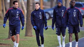 Rami et Cabaye avec Matuidi et Sagna à Clairefontaine en 2011