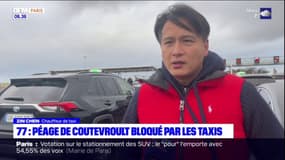 Une cinquantaine de taxis ont mené dimanche soir une opération de blocage au péage de Coutevroult
