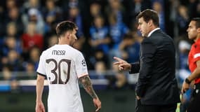 Mauricio Pochettino parle tactique avec Lionel Messi