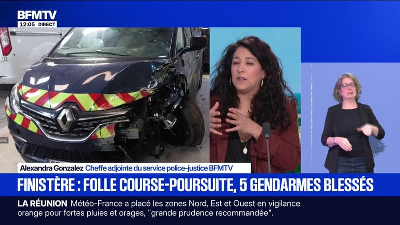 Finistère: cinq gendarmes blessés lors d'une course-poursuite, quatre personnes interpellées