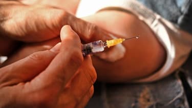 Un enfant vacciné - Image d'illustration