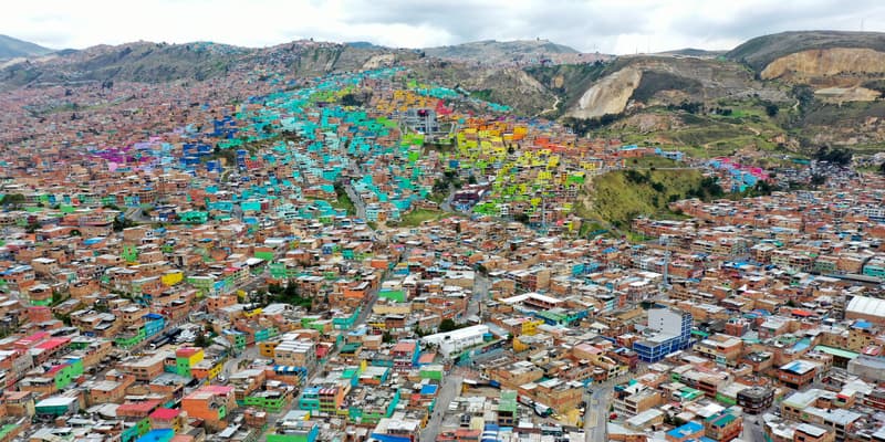 Vue générale du quartier de Ciudad Bolivar, au sud de Bogota, le 15 mai 2020 (photo d'illustration).