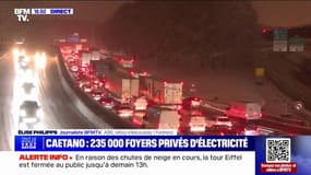 Neige: la circulation reste compliquée sur l'A86