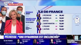 Régionales en Île-de-France: pour Valérie Pécresse, "une dynamique est enclenchée"