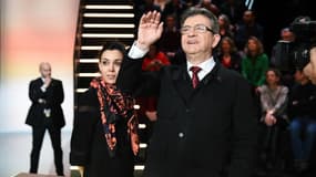 Jean-Luc Mélenchon peu avant le débat présidentiel du 20 mars sur TF1.
