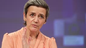 la commissaire européenne à la Concurrence, Margrethe Vestager, le 9 mars 2021 à Bruxelles