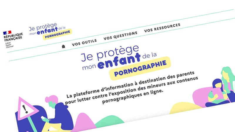 Capture d'écran du site jeprotegemonenfant.gouv.fr