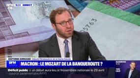 Déficit public: "Nous avons besoin d'ajuster nos dépenses en responsabilité", affirme Antoine Armand (Renaissance)