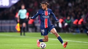 Bradley Barcola lors du match PSG-Lens (1-0, L1), le 2 novembre 2024