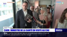 Caen: le ministre de la Santé en visite au CHU