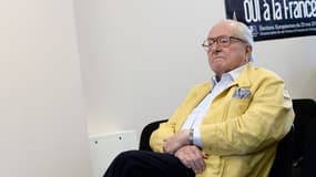 Le président d'honneur du Front national Jean-Marie Le Pen 