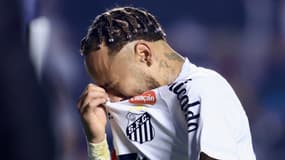 Neymar avec Santos face à Vasco de Gama, le 17 août 2025