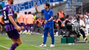 Marcelino lors du match OM-Toulouse (0-0, 5e journée de L1), le 17 septembre 2023