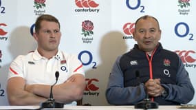 Dylan Hartley et Eddie Jones