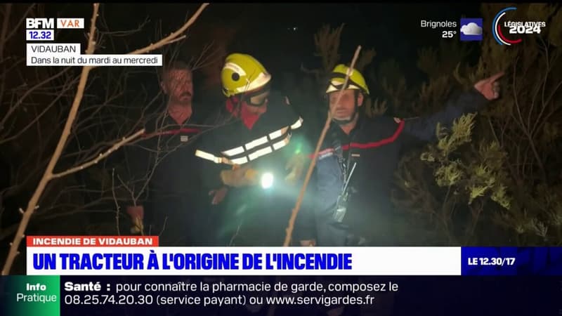 Incendie de Vidauban: un tracteur réalisant un débroussaillage à l'origine du feu