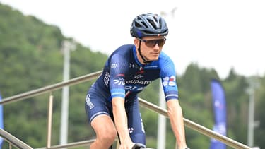 David Gaudu sur la 19e étape du Tour de France à Poligny, le 21 juillet 2023