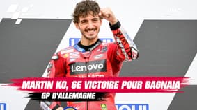  Moto GP - Allemagne : Bagnaia nouveau leader après la chute de Martin, les Français loin derrière