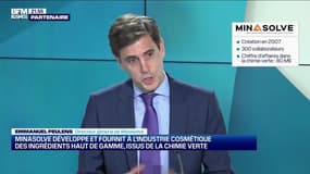 Emmanuel Peulens (Minasolve) : Minasolve développe et fournit à l'industrie cosmétique des ingrédients de haut de gamme issus de la chimie verte - 20/02