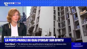 Anne-Claire Legendre, porte-parole du Quai d'Orsay: "La frappe à Kiev est le signe du mépris international"