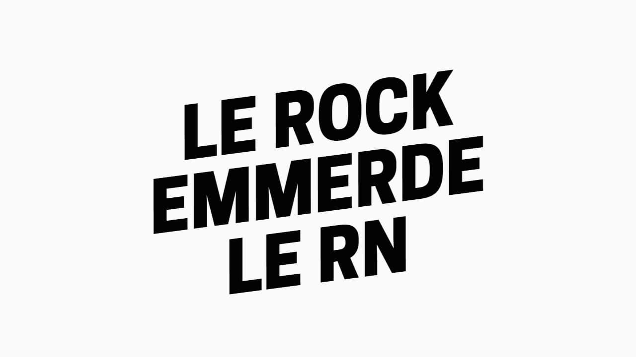 Le logo de la tribune "Le Rock emmerde le RN" qui appelle à faire barrage contre le RN aux législatives