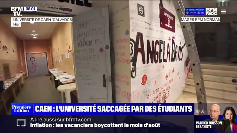 Les images des importantes dégradations au sein de l'université de Caen après 6 semaines d'occupation