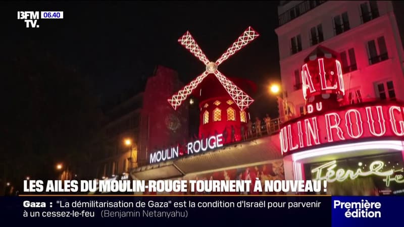 Une grande joie: après un an d'inactivité, les ailes du Moulin-Rouge tournent à nouveau