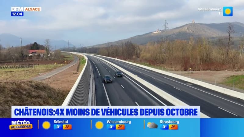 Bas-Rhin: quatre fois moins de véhicules depuis octobre à Châtenois grâce à une déviation